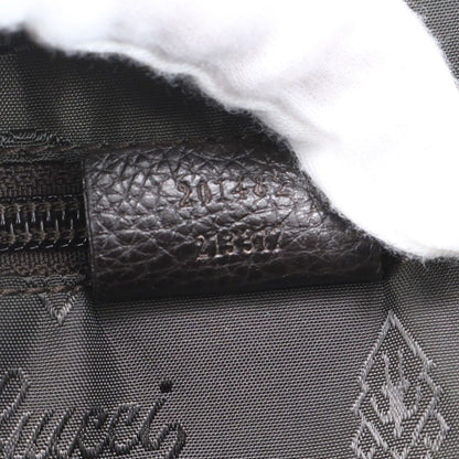 Gucci Guccissima Leather Boston Bag Business Travel Tote Carry Brown — view 9