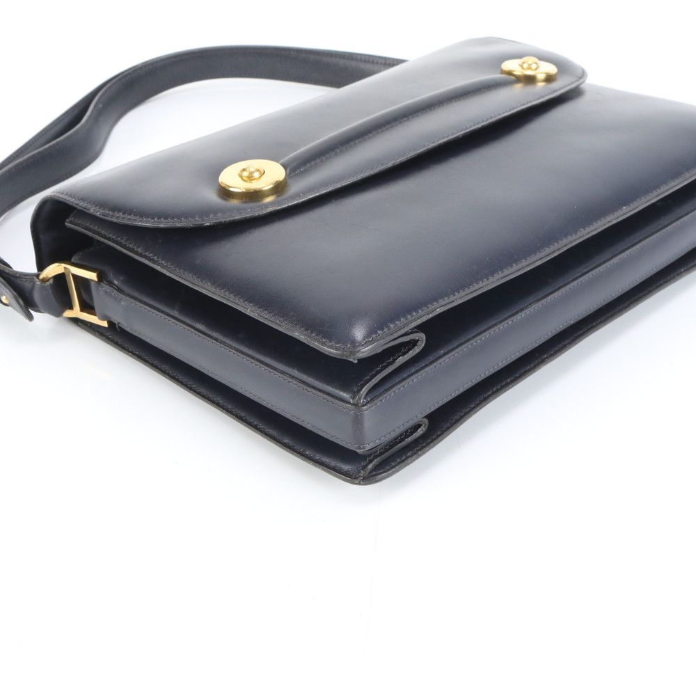 Hermes Vintage Piano Leather 2-Way Shoulder Bag Crossbody Hand Tote — view 5
