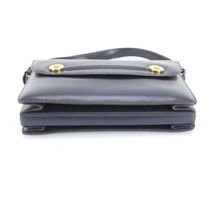 Hermes Vintage Piano Leather 2-Way Shoulder Bag Crossbody Hand Tote — view 7