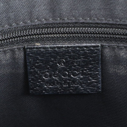 Gucci GG Canvas Leather Tote Shoulder Hand Black — view 8