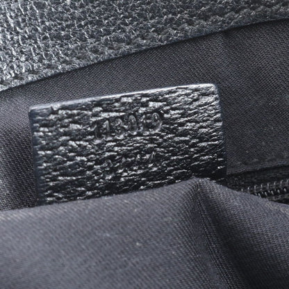 Gucci GG Canvas Leather Tote Shoulder Hand Black — view 9