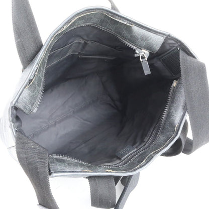 Gucci GG Supreme Leather 2-Way Shoulder Bag Crossbody Messenger Tote Black — view 7