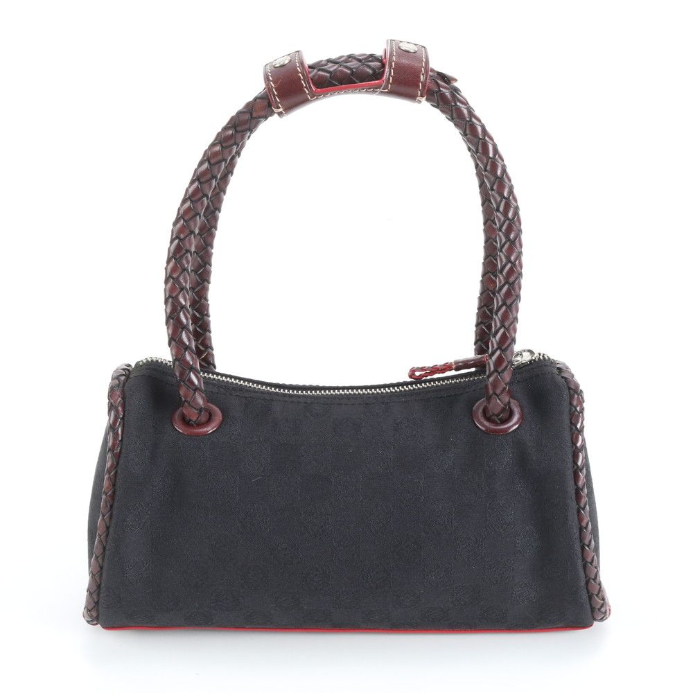 Loewe Leather Canvas Handbag Tote Black — view 3