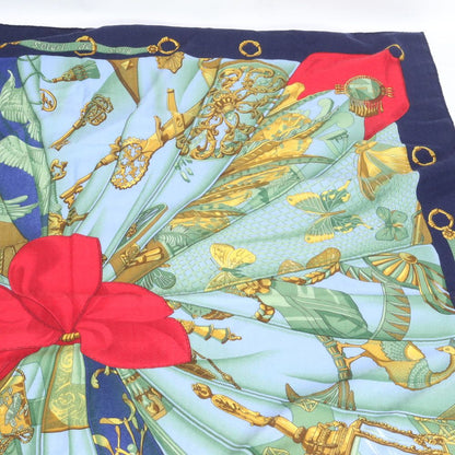Hermes Tagged Carre Jean 140 Soleil de Soie Silk Sun Cashmere Scarf — view 4