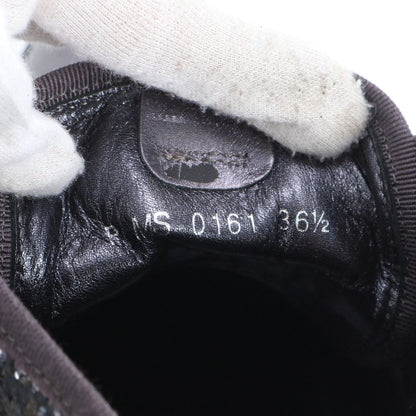 Louis Vuitton Glitter LV Logo High Cut Sneakers 36.5 Leather Lace — view 7