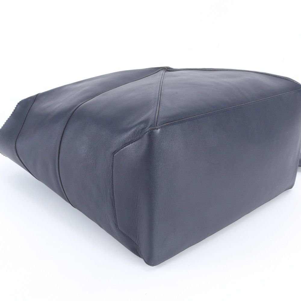 Loewe Anagram Origami Tote Shoulder Hand Leather Navy — view 4