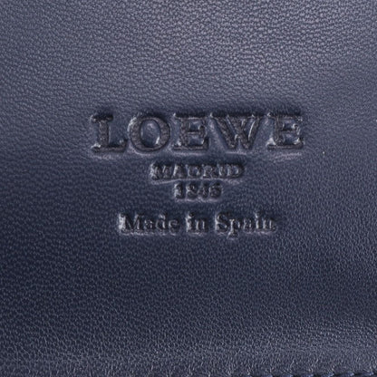 Loewe Anagram Origami Tote Shoulder Hand Leather Navy — view 9