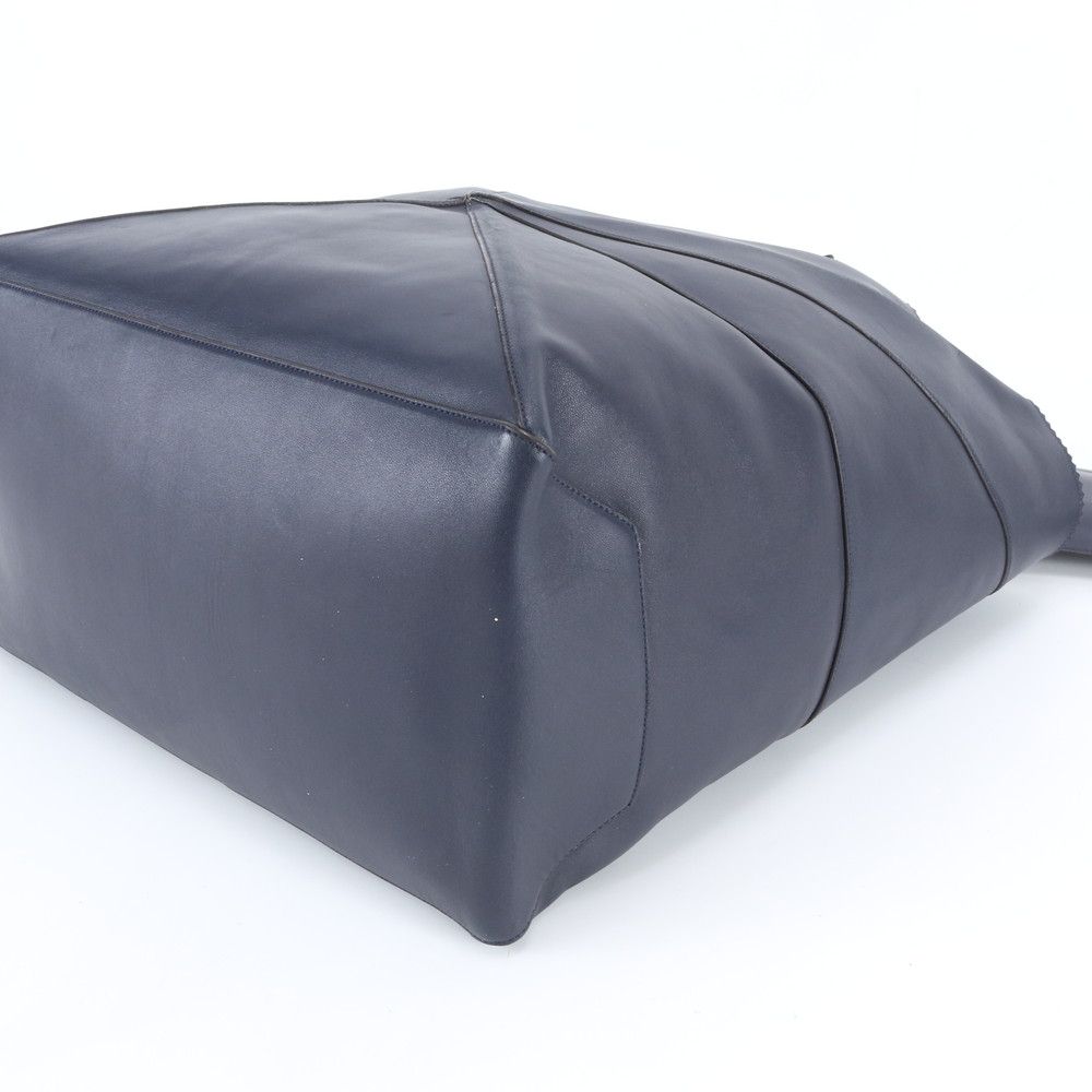 Loewe Anagram Origami Tote Shoulder Hand Leather Navy — view 5