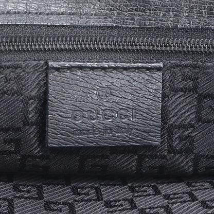 Gucci 002 Leather Business Document Briefcase Tote Black — view 9