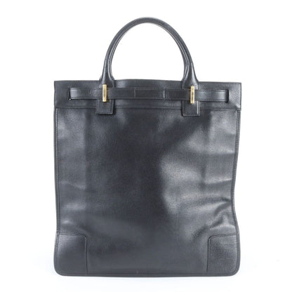 Gucci 002 Leather Business Document Briefcase Tote Black — view 3