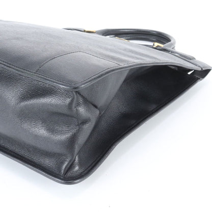 Gucci 002 Leather Business Document Briefcase Tote Black — view 4