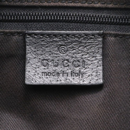 Gucci GG Canvas Leather Tote Shoulder Hand Black — view 8