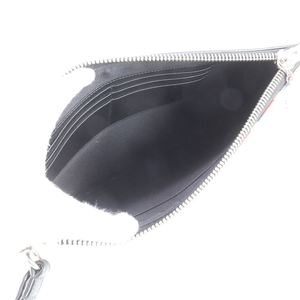 Gucci GG Supreme Night Courier Leather Clutch Pouch Business — view 7