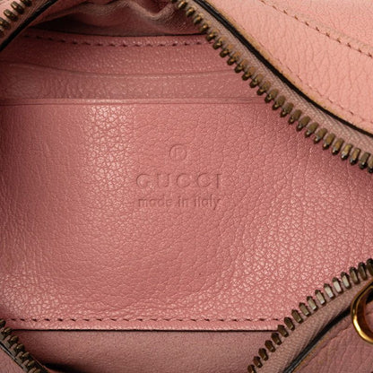 Gucci Double Aphrodite Shoulder Bag Pink Leather — view 5