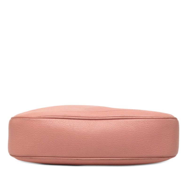 Gucci Double Aphrodite Shoulder Bag Pink Leather — view 3
