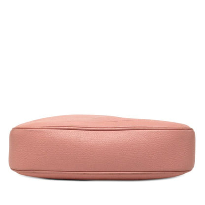 Gucci Double Aphrodite Shoulder Bag Pink Leather — view 3