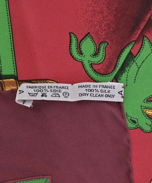 Hermes Bandana Scarf Red — view 7
