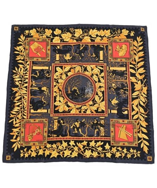 Hermes Bandana Scarf Gray