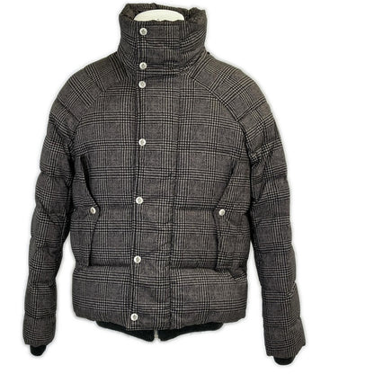 Moncler Gamme Blue Glen Check Print Down Jacket