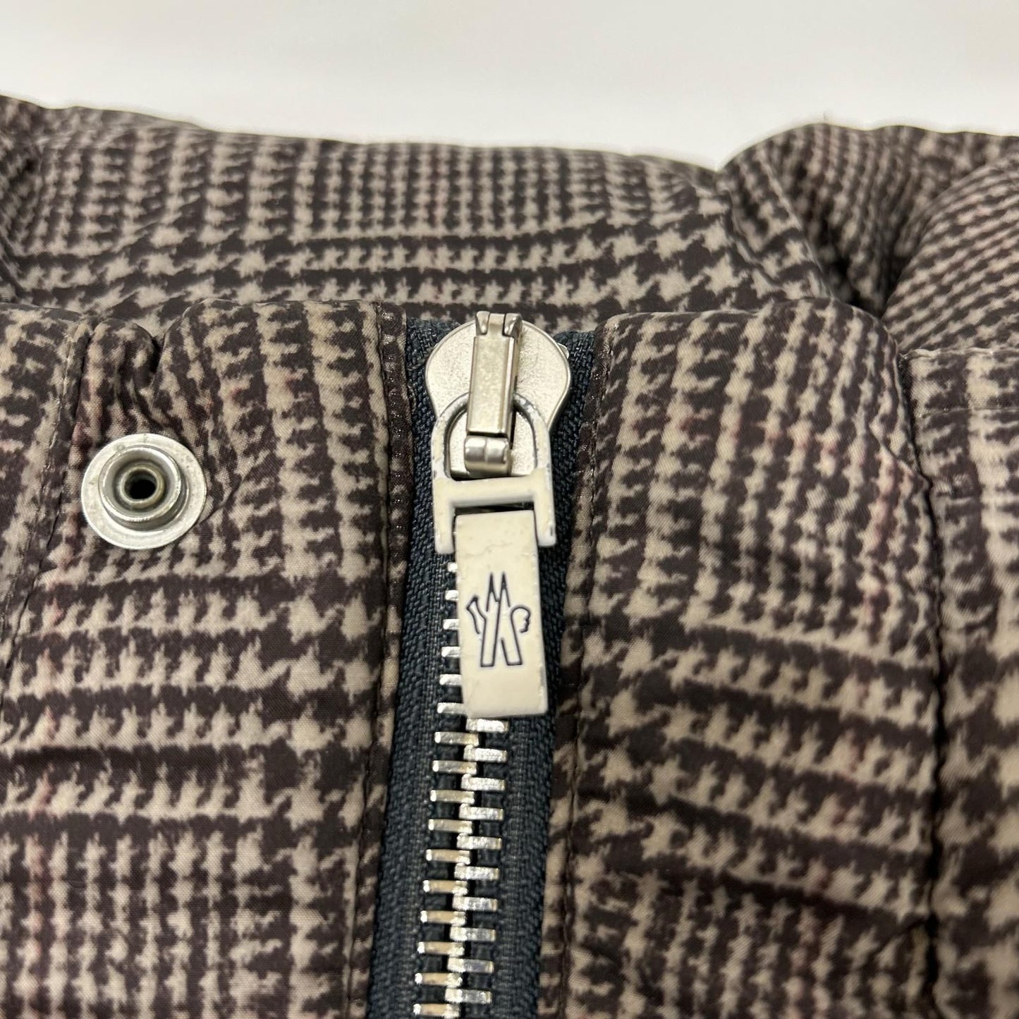 Moncler Gamme Blue Glen Check Print Down Jacket — view 7