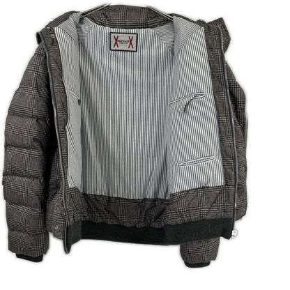 Moncler Gamme Blue Glen Check Print Down Jacket — view 4