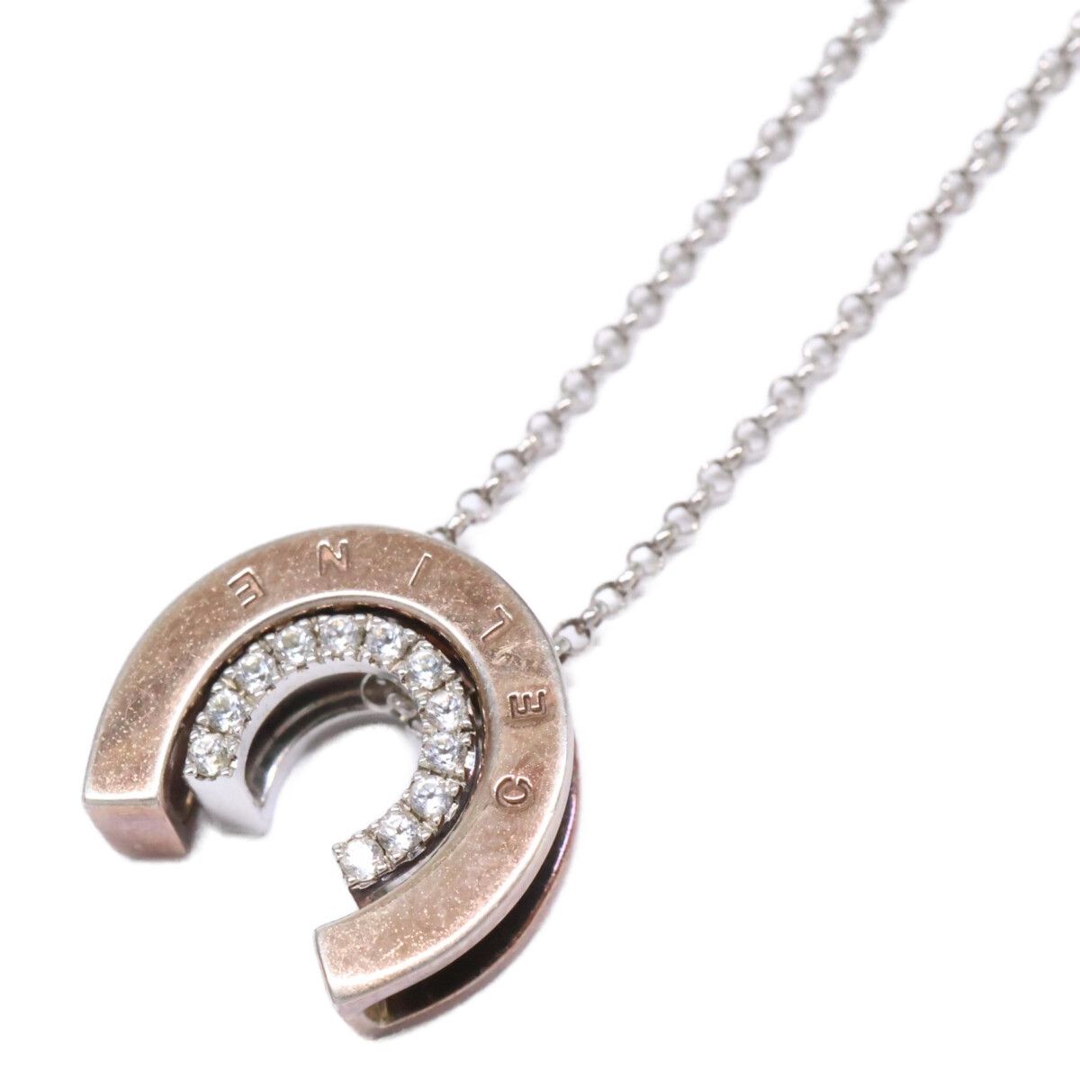 Celine 925 Sterling Silver Rhinestone Horse Shoe