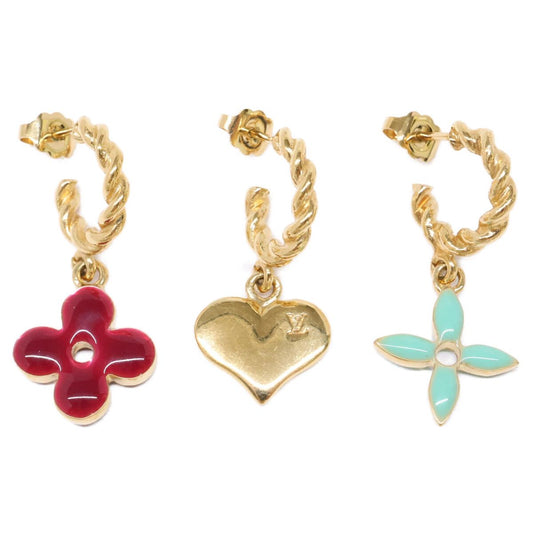 Louis Vuitton Boucle Doreille Sweet Monogram Earrings Total 3 Items
