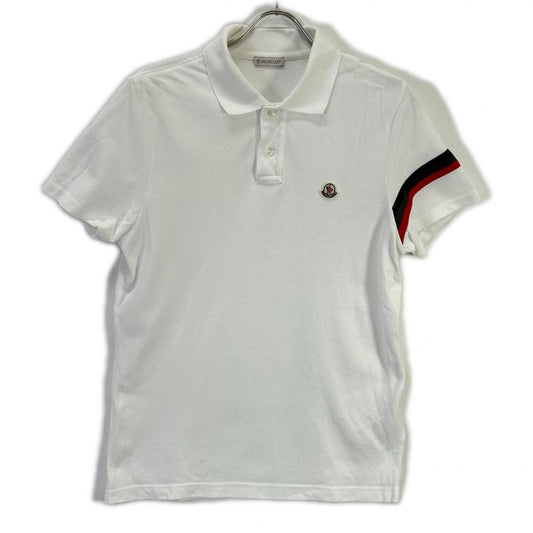 Moncler White Cotton Polo