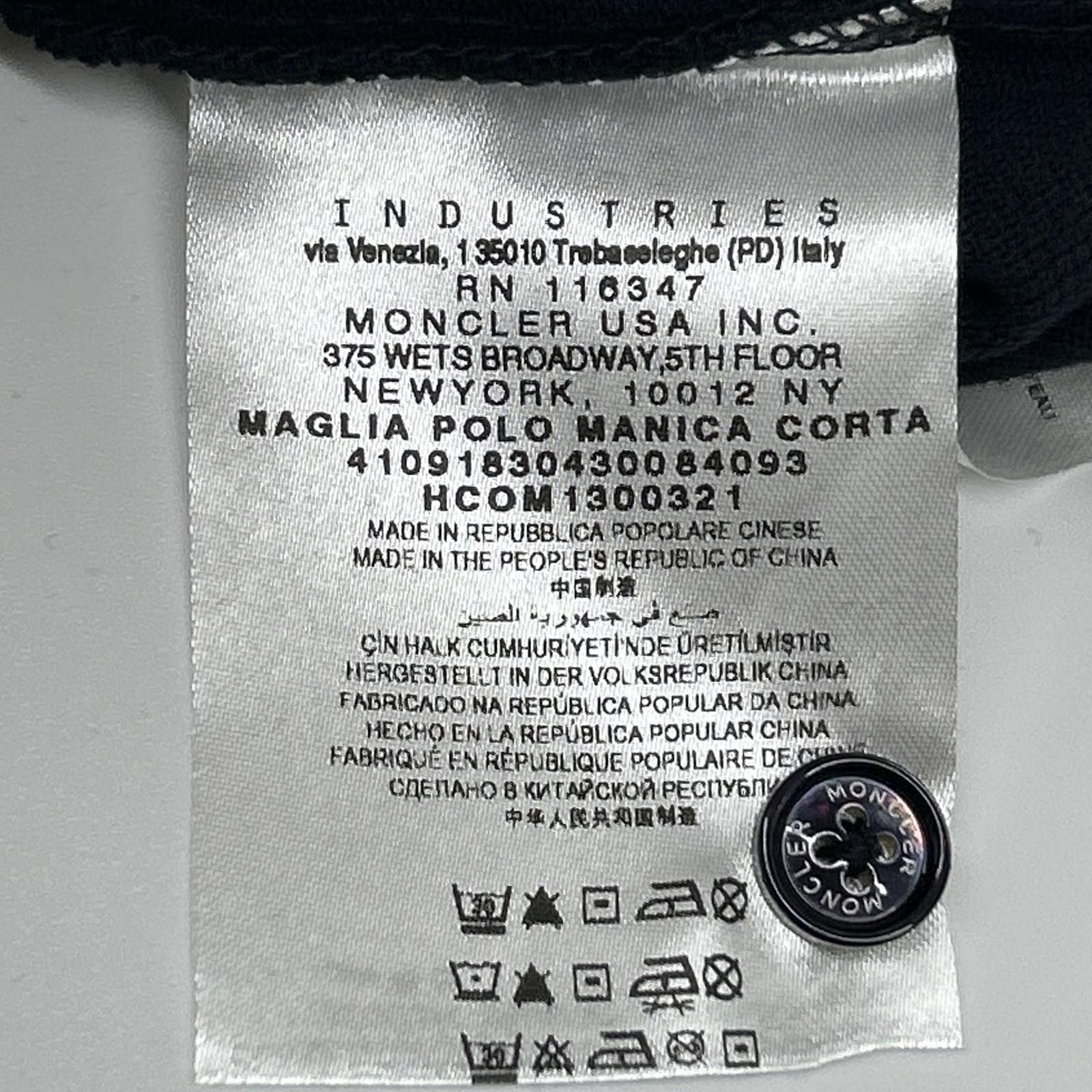 Moncler Mon Cles Navy Polo Shirt XL — view 4