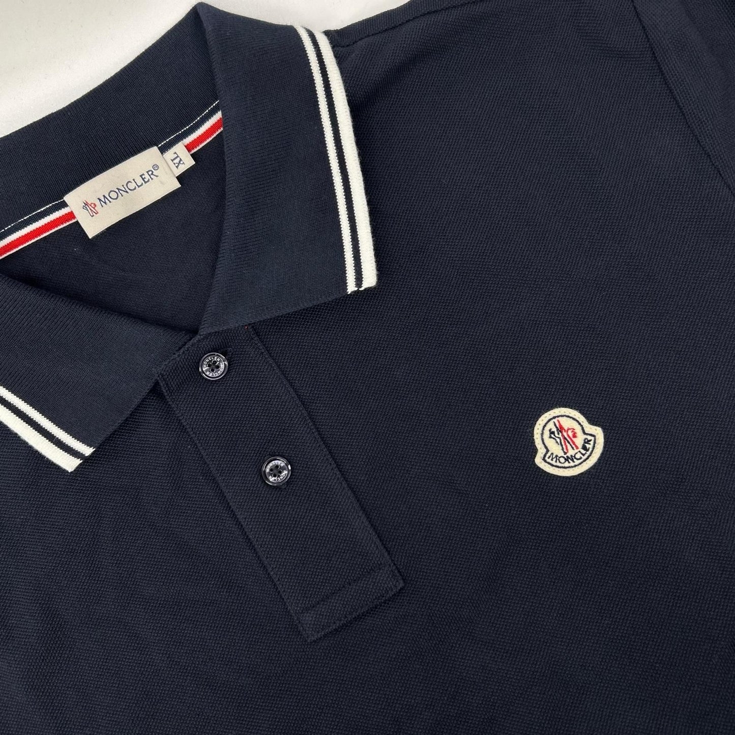 Moncler Mon Cles Navy Polo Shirt XL — view 7