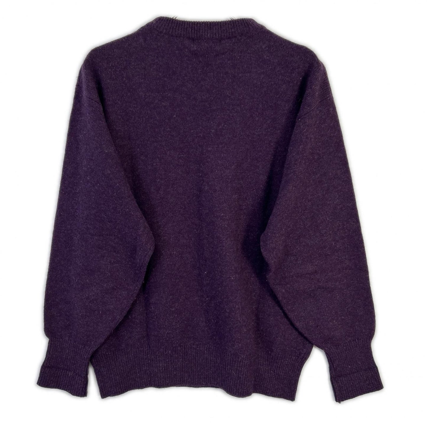 Saint Laurent Yves Purple Logo YSL Embroidery Knit Sweater — view 2