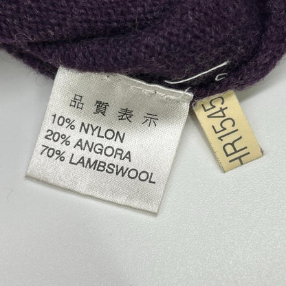Saint Laurent Yves Purple Logo YSL Embroidery Knit Sweater — view 4