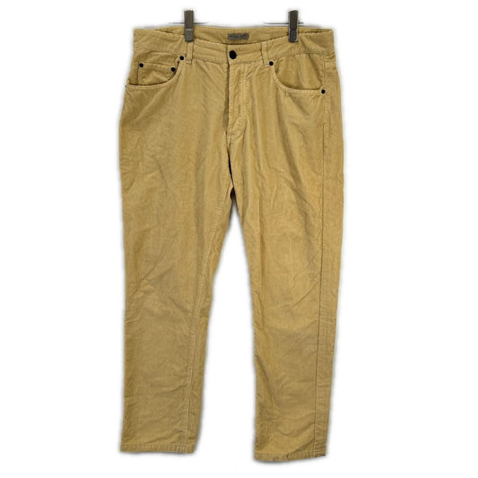 Bottega Veneta Yellow Light Beige Fine Ribbed Co Duroy Pants 52