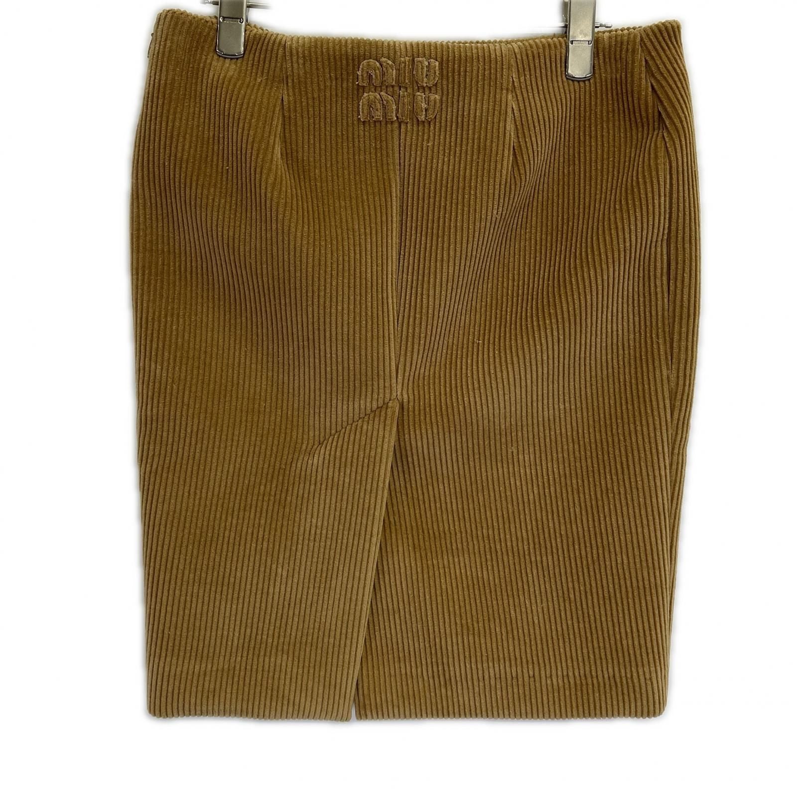 Miu Miu Brown Corduroy Skirt 36 — view 2