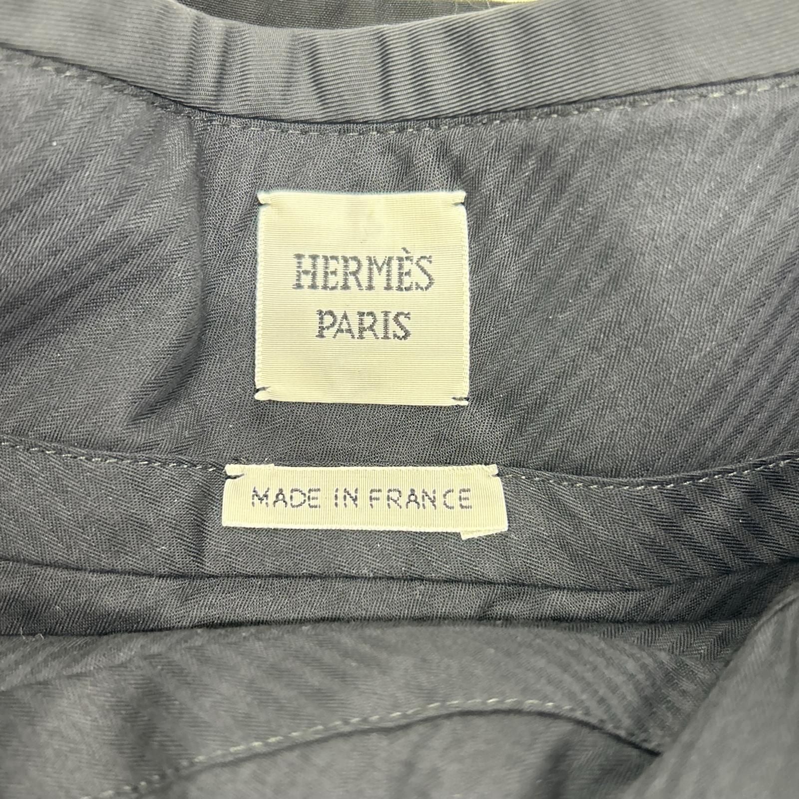 Hermes Black Cotton Culottes Pants 36 — view 3