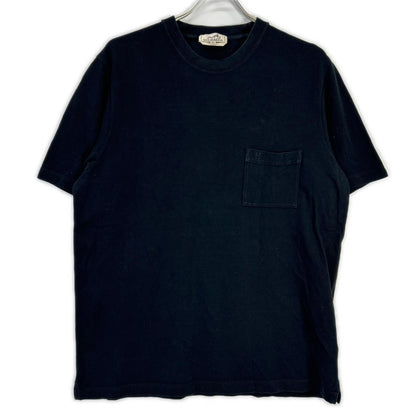Hermes Black Cotton Embroidery Short Sleeve T-Shirt XL