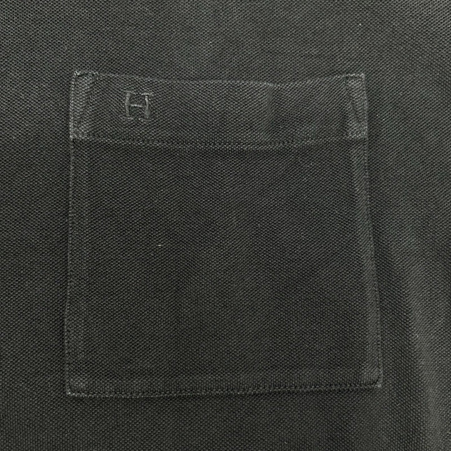Hermes Black Cotton Embroidery Short Sleeve T-Shirt XL — view 7