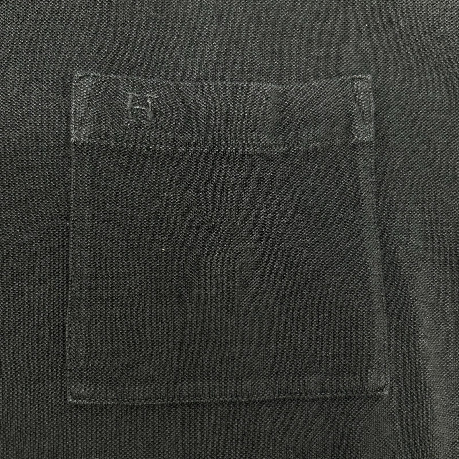 Hermes Black Cotton Embroidery Short Sleeve T-Shirt XL — view 7