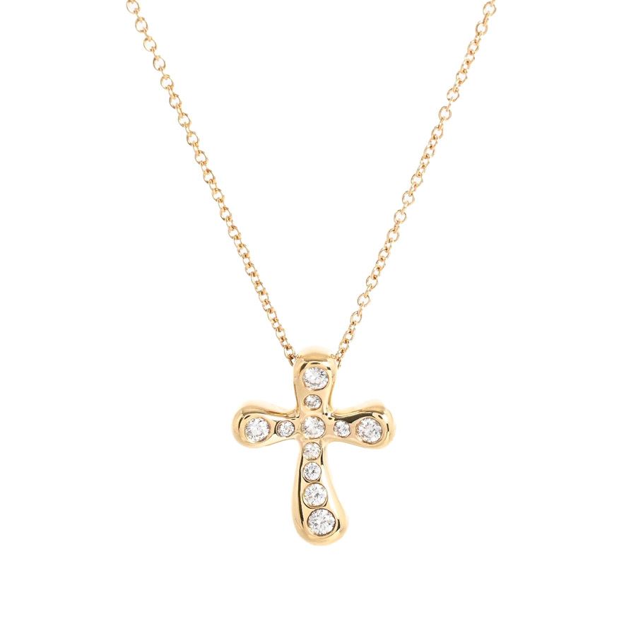 Tiffany & Co Necklace Dots Cross