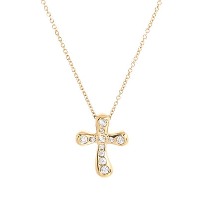 Tiffany & Co Necklace Dots Cross