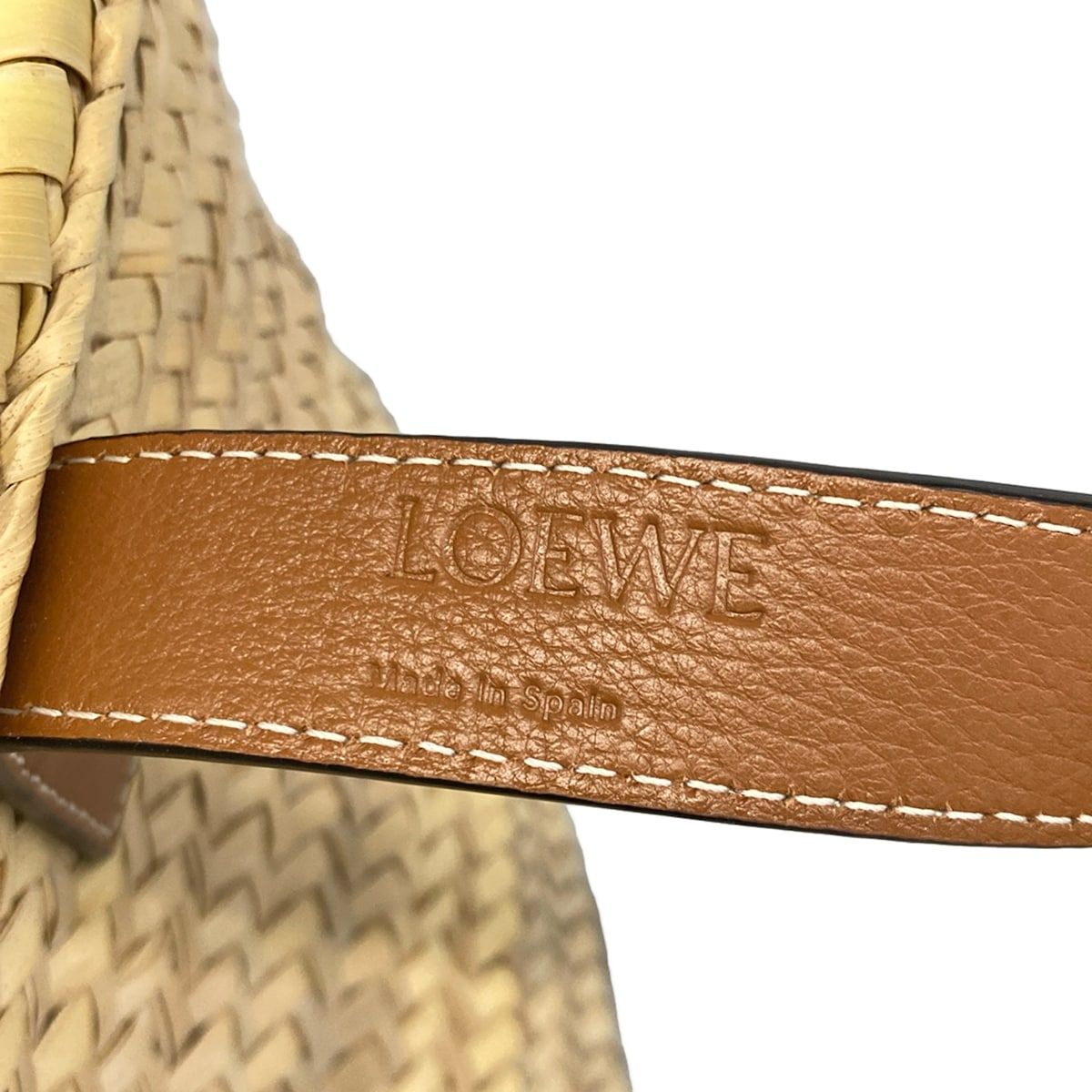 Loewe Tote Basket Beige Brown Leather — view 9