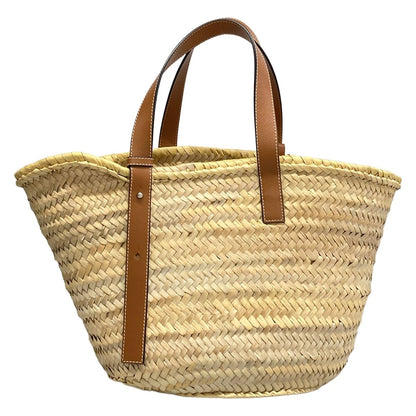 Loewe Tote Basket Beige Brown Leather — view 3