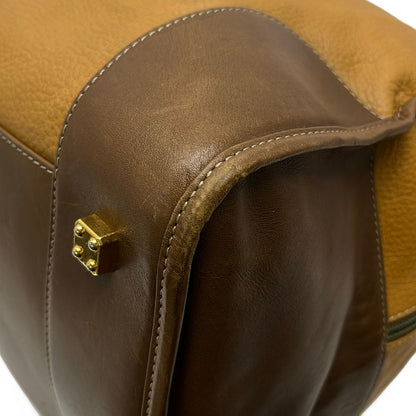 Loewe Boston Bag Amazona Brown Dark No Lock Leather — view 6