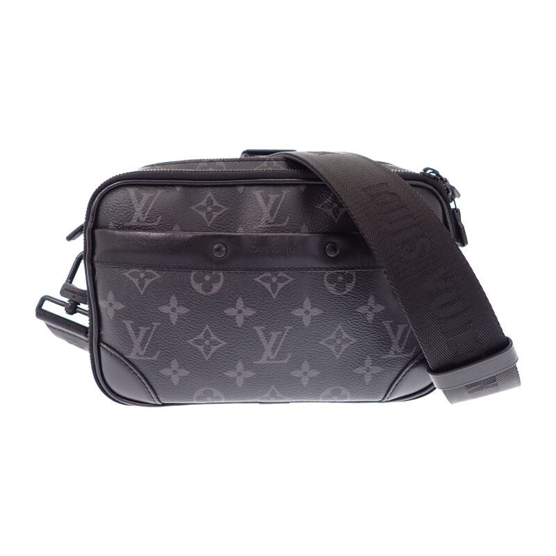 Louis Vuitton Alpha Messenger Shoulder Bag Monogram Eclipse Black Travel