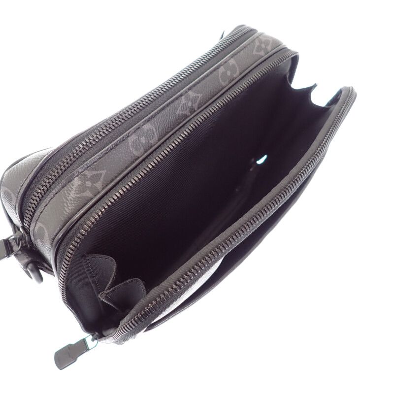 Louis Vuitton Alpha Messenger Shoulder Bag Monogram Eclipse Black Travel — view 8
