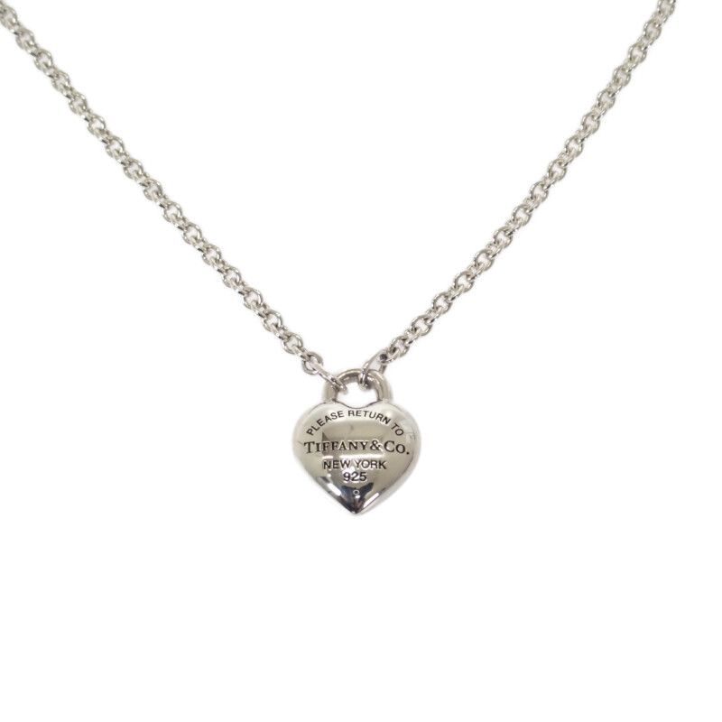 Tiffany & Co Full Heart Pendant 925 Sterling Silver Gift