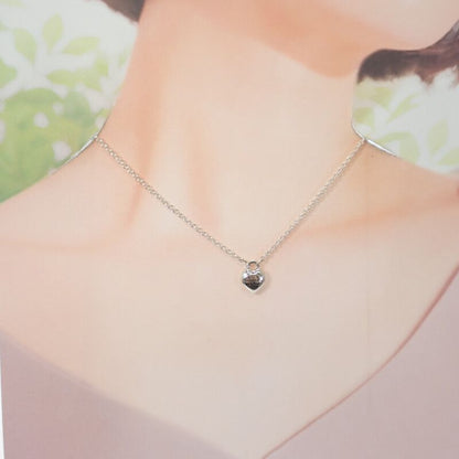 Tiffany & Co Full Heart Pendant 925 Sterling Silver Gift — view 6