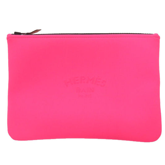 Hermes Neobain MM Nylon Polyurethane Bubble Gum Pink Pouch