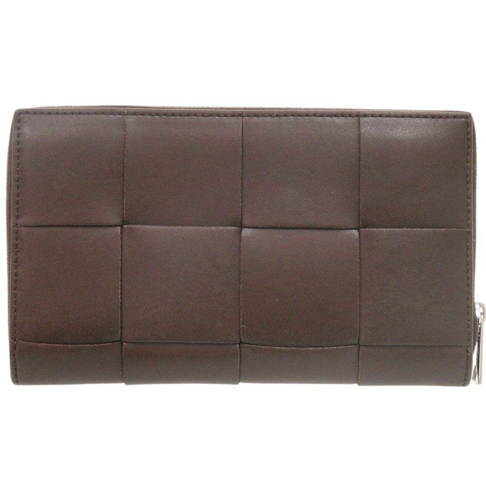 Bottega Veneta Maxi Intrecciato Leather Brown Wallet — view 3