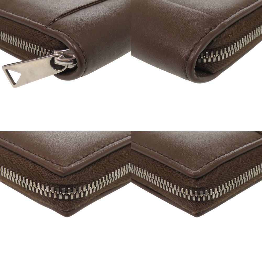 Bottega Veneta Maxi Intrecciato Leather Brown Wallet — view 4